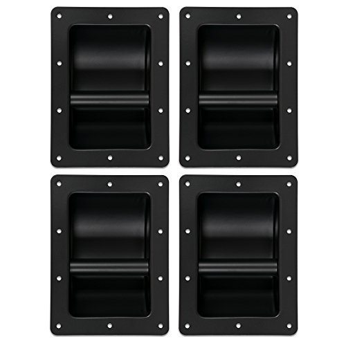 Goldwood Sound, Inc. Monitor Speaker And Subwoofer Part, Heavy Duty Steel Pocket Handles Set of 4 Cabinet Handles (SH-3025-4)