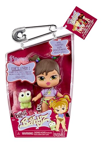 Bratz Babyz Yasmin Collectible Fashion Doll with Real Fashions and Pet