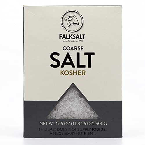 FALKSALT | 1.1lb Kosher Salt - Coarse Grain | Gourmet Salt, All Natural, Kosher | Perfect for Grinder