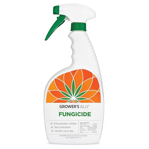 Grower's Ally Fungicide Spray for Plants | Plant Fungicide Treatment Control for Powdery Mildew, Fungus and More - Trusted by Cultivators for Indoor & Outdoor Use, 24oz Read-to-Use, OMRI Listed