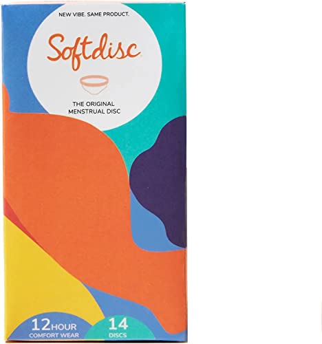 Softdisc Menstrual Discs | Disposable Period Discs | Tampon, Pad, and Cup Alternative | Capacity of 3 Super Tampons | HSA or FSA Eligible | 14 Count