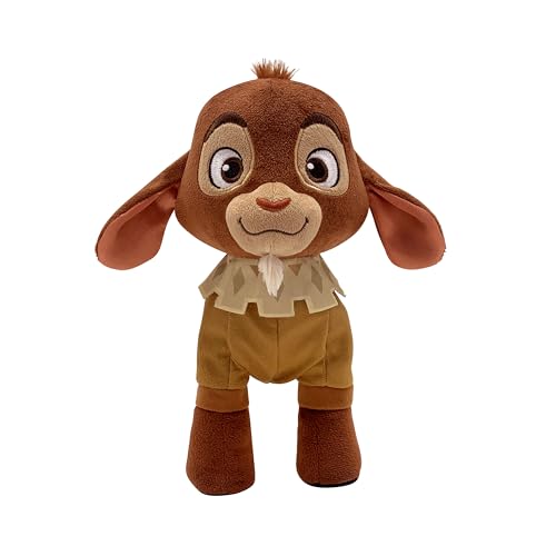 Just Play Disney Wish Walk 'n Talk Valentino Plush Fainting Goat, 11-Inch Stuffed Animal , Sounds and Motion, Officially Licensed Kids Toys for Ages 3 Up