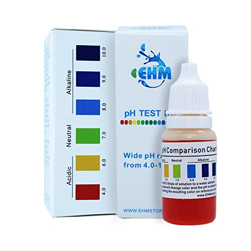 Alkaline Water (ph Test Kit) for Drinking Water Measures pH Level of Water More Accurately Than Test Strips pH Starter Kit Drops Easy to Use
