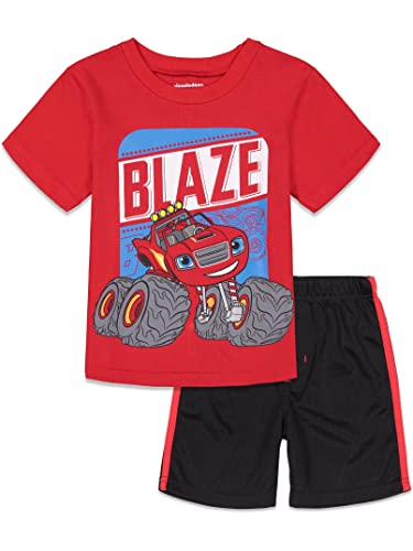 Blaze and the Monster Machines Little Boys T-Shirt and Mesh Shorts Set 5