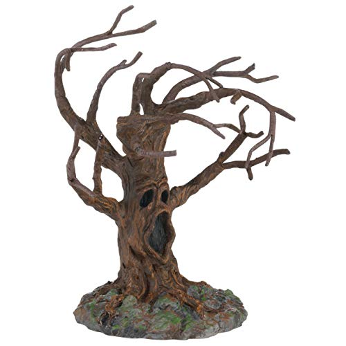 Department 56 Resin Halloween Accessories for Village Collections Stormy Night Tree Figurine, 5.91, Brown