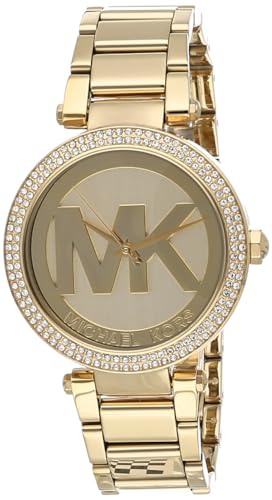 Michael Kors Parker Three-Hand Gold-Tone Stainless Steel Women's Watch (Model: MK5784)