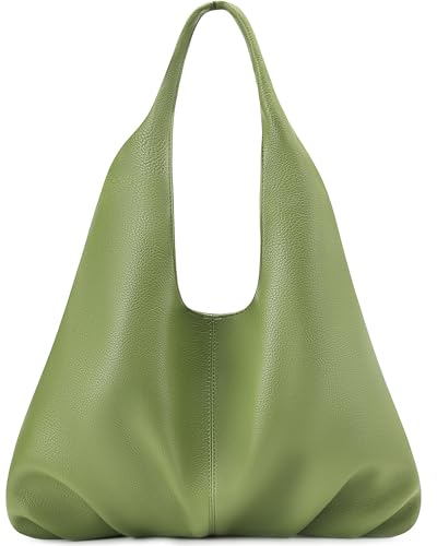 NIUEIMEE ZHOU Hobo Handbags for Women Retro Vegan Leather Shoulder Bags Tote Clutch Purses