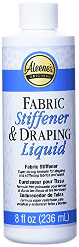 Aleene's 15588 Fabric Stiffener & Draping Liquid, 8 Ounce