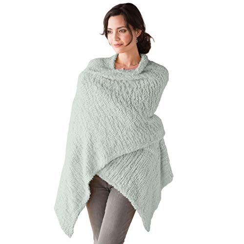 Sage Green Women's One Size Soft Knit Nylon Giving Shawl Wrap in Gift Box