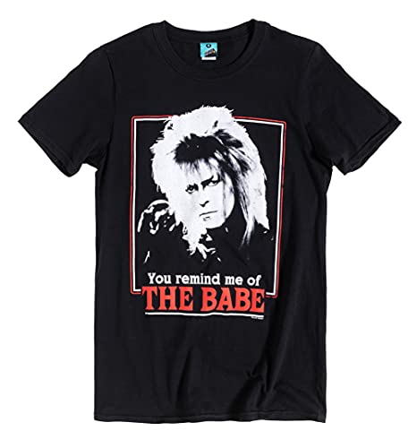 TruffleShuffle Mens Labyrinth Retro You Remind Me of The Babe Black T Shirt