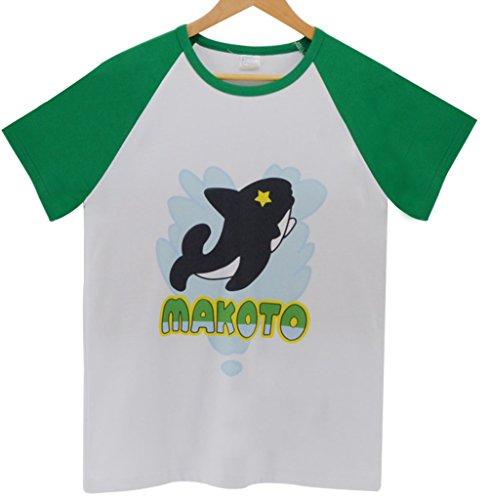 HOLRAN Free! Iwatobi Swim Club Makoto Tachibana Cotton T-Shirt (Medium) Green