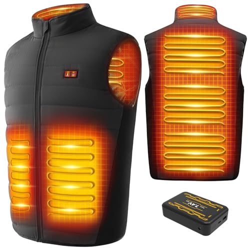 LABEWVI Heated Vest for Men Women with Battery Pack 7.4V 25000mAh, Rechargeable Heating Electric Lightweight Vest