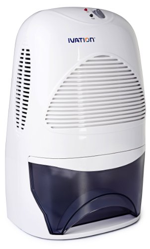 Ivation IVADM35 Powerful Mid-Size Thermo-Electric Dehumidifier - Quietly Gathers Up To 20 Ounces of Water Per Day - for Bath Room, Basement, Attic, Boats, Rv Ect - for Spaces Up To 2,200 Cubic Feet
