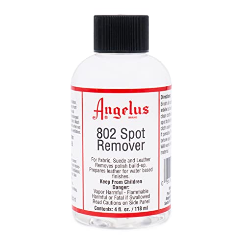 Angelus 802 Spot Remover and Dry Cleaner - Powerful Stain Remover for Leather, Vinyl, Canvas, and More - Made in the USA - 4oz