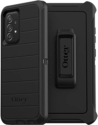 OtterBox Defender Rugged Case for Samsung Galaxy A52 & Galaxy A52 5G (ONLY) Retail Packaging - Black - with Microbial Defense