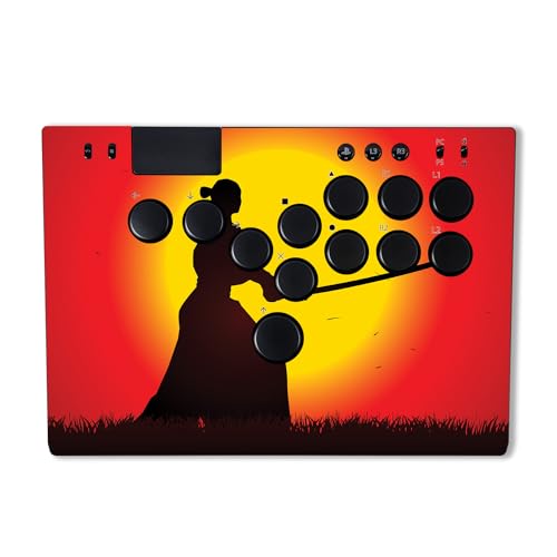 MightySkins Skin Compatible with Razer Kitsune - Sunset Samurai | Protective, Durable, and Unique Vinyl Decal wrap Cover | Easy to Apply & Change Styles | Made in The USA