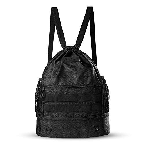 Fitdom Gym Backpack, Drawstring Backpack, Workout Bag, Draw String Back Bag, Gym Bags For Men, Workout Backpack, Gym Bag Backpack, Sackpack, Gym Backpack With Shoe Compartment, Cinch Bags Drawstring
