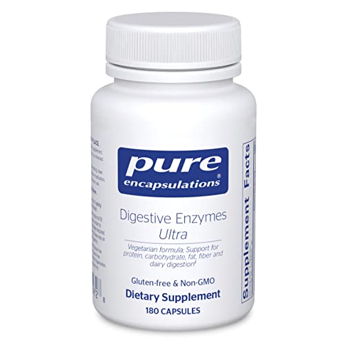 Pure Encapsulations Digestive Enzymes Ultra - Aids Digestion of Protein, Carbs, Fat & More* - 180 Capsules