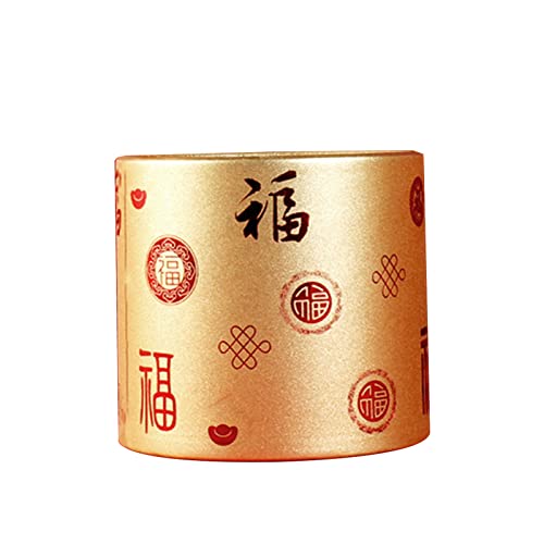 YOUNAFEN Chinese Fu Character Flower Box Red Round Flowers Arrangement Container for New Year Spring Festival Party Background