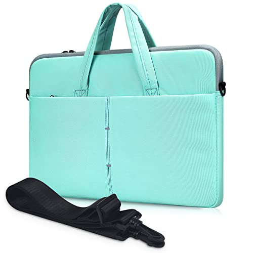 17 17.3 inch Laptop Bag for Women Men Computer Sleeve Case with Shoulder Strap for HP Envy Pavilion/Dell Inspiron/Lenovo Thinkpad/ASUS TUF Vivobook/MSI/Acer with Handle, Green