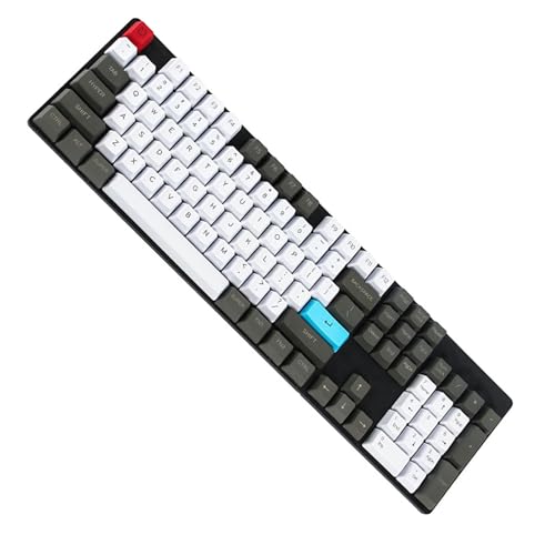 staol Keycaps, 104 PBT Keycap Set OEM Profile Keycaps for CherryMX Switches 104 Keys Gaming Mechanical Keyboard Gaming DIY Accessories
