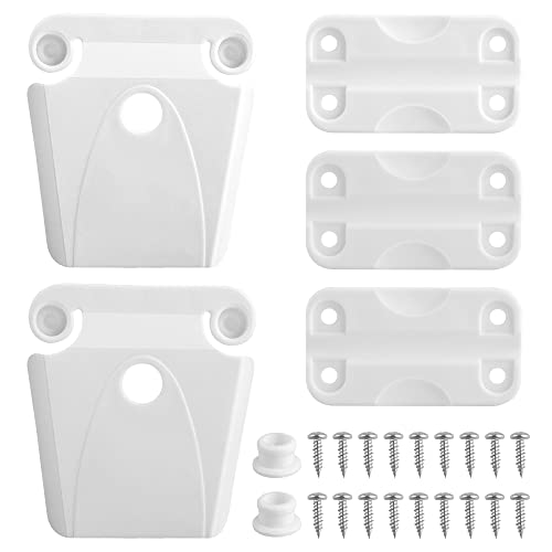 Cooler Hinge and Latch and Screws Kit, High Strength Cooler Latch Replacement Parts. Ice Chest Plastic Hinges, Latch Posts, and Screws, The Best Option for Repairing and Replacing Cooler Parts.