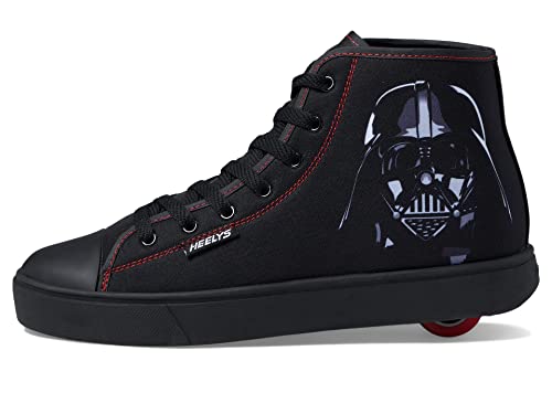 Heelys Men's Star Wars Hustle High Top Wheels Skate Sneaker Shoes (8, Numeric_8) Black/Red
