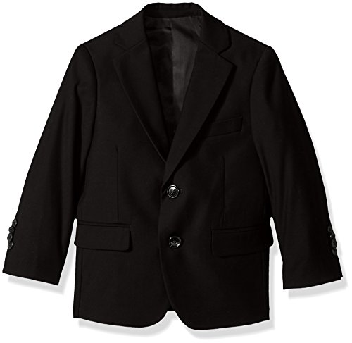 Isaac Mizrahi Boys' Big Solid Sport Blazer, Black, 8