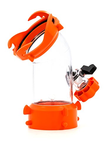 Camco Rhino Blaster — Camper Holding Tank and RV Portable Waste Tank Rinser — Provides Thorough RV Tank Cleaning — Features a Backflow Preventer & 45-Degree Clear Elbow Adapter (39080)