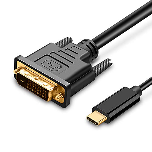 UPGROW USB C to DVI Cable 4K@30Hz 4FT USB Type-C to DVI Male Support 2017-2020 MacBook Pro,Surface Book 2, Dell XPS 13,Galaxy S10