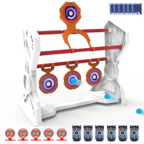 iDrone Gel Blaster Accessories Shooting Games Target with 60000 Gellets,5 Shooting Targets and 3 Soda Can Shooting Target Suitable for Rival Darts, Elite Darts, Mega Darts,Age 14+Year Old