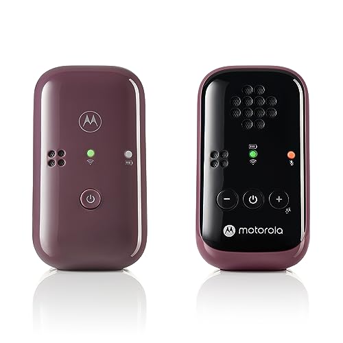 Motorola PIP12 Travel Baby Monitor - Audio-Only Portable Baby Monitor with Rechargeable Batteries, No Wi-Fi Baby Travel Essential, Long-Range Child Safety, Includes Water-Resistant Travel Case