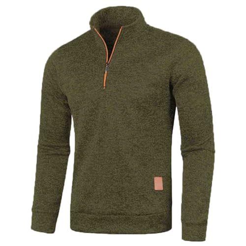 Men's Sweatshirts Mock Neck Full Zip Sweatshirts Athletic Jogging Outdoor Running Sweatshirts Fleece Winter Jackets Coat 75