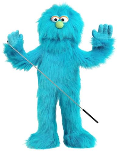 30' Blue Monster Puppet, Full Body Ventriloquist Style Puppet
