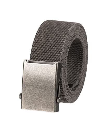 Columbia Unisex-adult Military Web Belt-Adjustable One Size Cotton Strap and Metal Plaque Buckle
