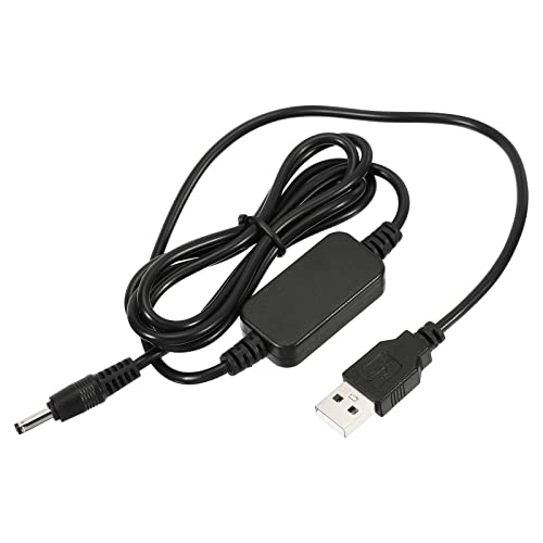 YOKIVE DC 5V to DC 12V USB Step Up Voltage Converter, Power Cable with DC Jack 3.5mm x 1.35mm,Great for Routers,Camera, Car Driving Recorder (Black, 9W 2A)