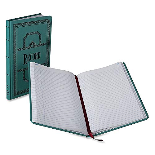 Boorum & Pease 66 Series Account Books, Record Ruling, 300 Pages, 12-1/8ʺ x 7-5/8ʺ, Blue (66-300-R)