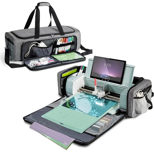 IMAGINING Carrying Case Bag Compatible with Cricut Maker, Maker 3, Explore Air 2, Explore 3, Large Opening Cricut Storage for Cricut Accessories and Suppliers