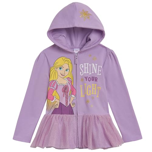 Disney Princess Rapunzel Toddler Girls Fleece Zip Up Hoodie Dress 4T