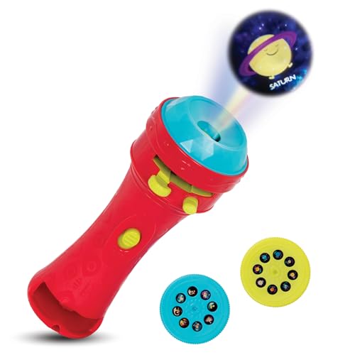 B. toys –Children’s Projector Flashlight with Image Reels- Pretend Play-Make Everything Cosmic & Bright- Light Me To The Moon – 4 years +