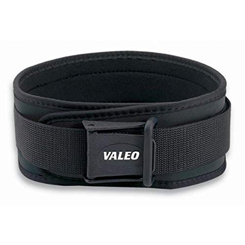Valeo VA4678XE Classic Back Support, 2XL, 43-48' Waist Size, 6' Wide, Nylon, Black