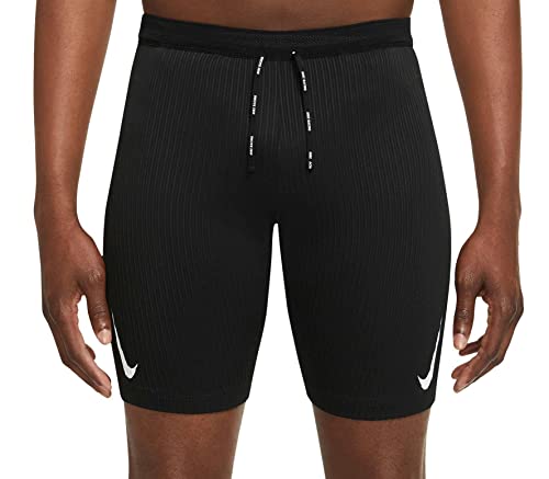 Nike Men's Dri-FIT ADV AeroSwift Men's 1/2 Length Racing Tights (as1, Alpha, l, Regular, Regular, Black/Black)