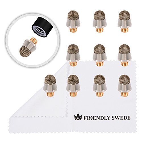 The Friendly Swede Stylus Replacement Tips for Extra Long Fiber Tip Stylus Pen, Stylus Tips, Stylus Pen Tips, Fine Tip Stylus Replacement Tips, Touch Screen Tips - 10 Pieces Stylus Pen Tips