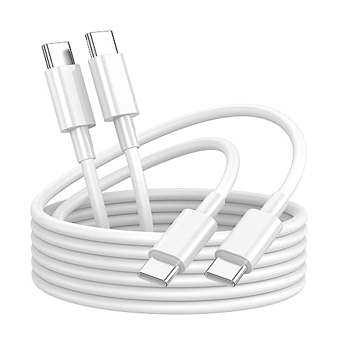 USB C to USB C Charging Cable for Apple iPhone 15 Charger Fast 6ft Long USBC to USB-C Power Cord for iPhone 15 Pro Max/MacBook Air 13 inch/IPad Pro/Air/10th/4/5 Type C 2Pack 6 ft 60W