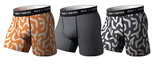 Pair of Thieves Super Fit Underwear for Men, 3 Pack Boxer Brief, Zoo Trip, Medium