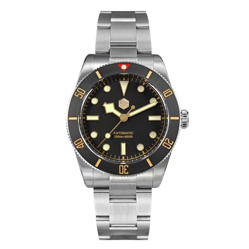 San Martin 37mm BB54 Vintage Diver Men Watches NH35 Automatic Mechanical Sapphire Dress Men Wristwatches (V 1)