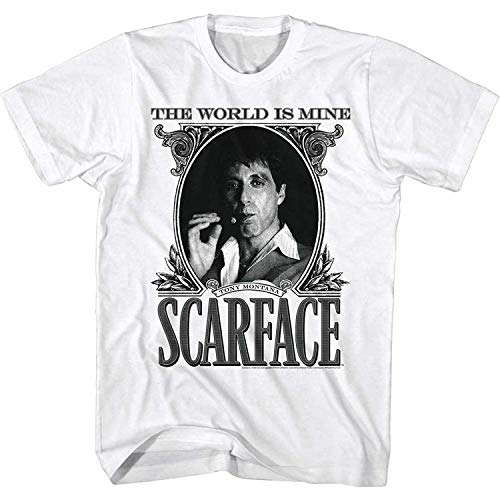 Scarface The World is Mine T-Shirt, White, 2XL