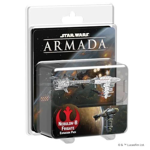 Star Wars: Armada Nebulon-B Frigate EXPANSION PACK - Versatile Fleet Support! Tabletop Miniatures Strategy Game for Kids & Adults, Ages 14+, 2 Players, 2 Hour Playtime, Made by Atomic Mass Games