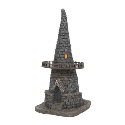 Department 56 Disney The Nightmare Before Christmas Village Witch Tower Lit Building, 10.3 Inch, Grey