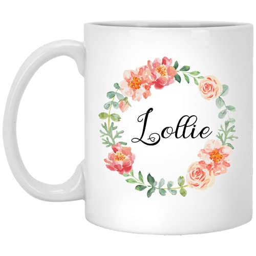 Lollie Mug - Best Lollie Coffee Cup - Lollie Gift For Mother's Day - Lollie Watercolor Flower Coffee Mug - Mother's Day Gift Idea For Lollie - Lollie Coffee Mug 11oz